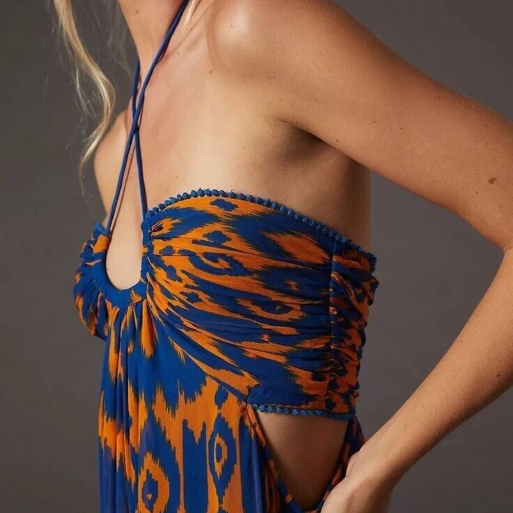 Anthropologie Verb by Pallavi Singhee Cut-Out Midi Dress
